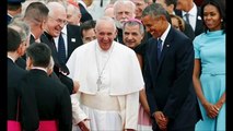 Pope Francis meets Obama to begin unpredictable, not quite liberal US tour