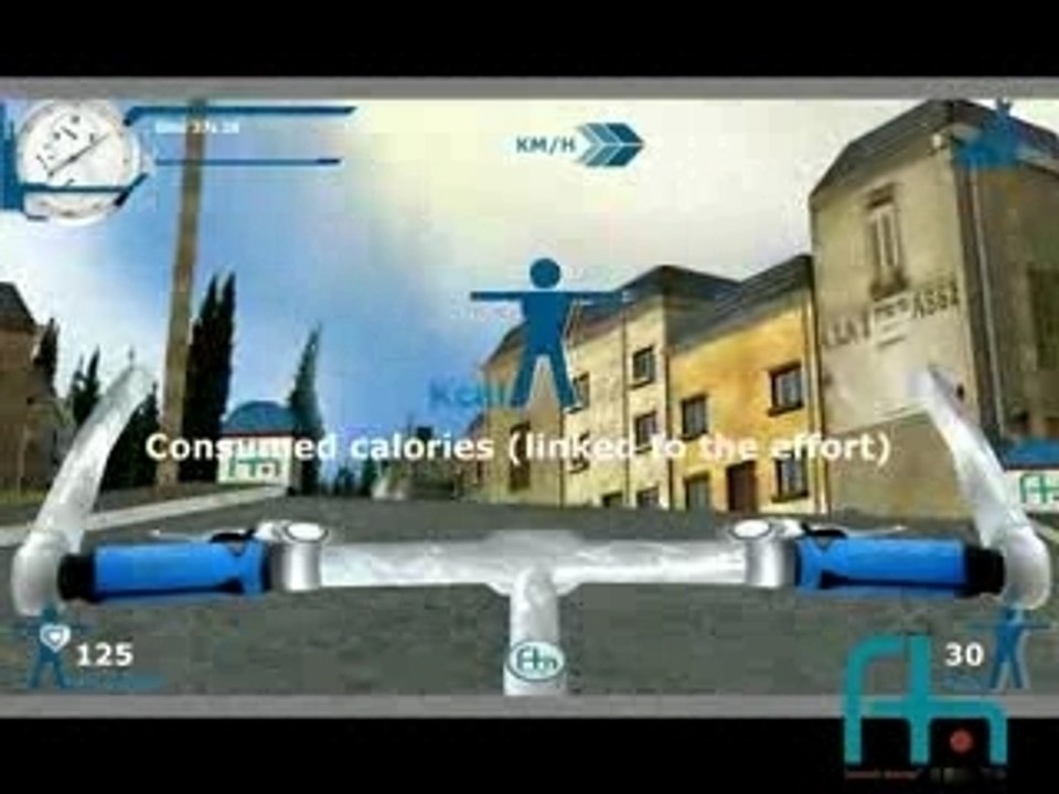 Virtual cardio bike