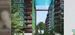 Glass pool suspended 35 m high to bridge luxury London flats - TomoNews [Full Episode]