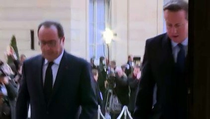 "A l'Elysée, un temps de président" : Hollande accueille les grands de ce monde avant la marche du 11 janvier 2015