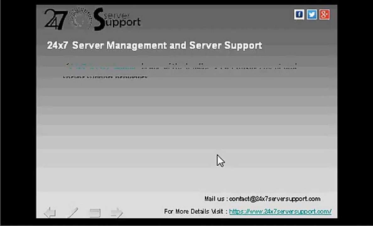 24x7 Server Support