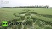 LiveLeak.com - ‘Alien Patterns’: Drone buzzes crop circles in Adygea, Russia