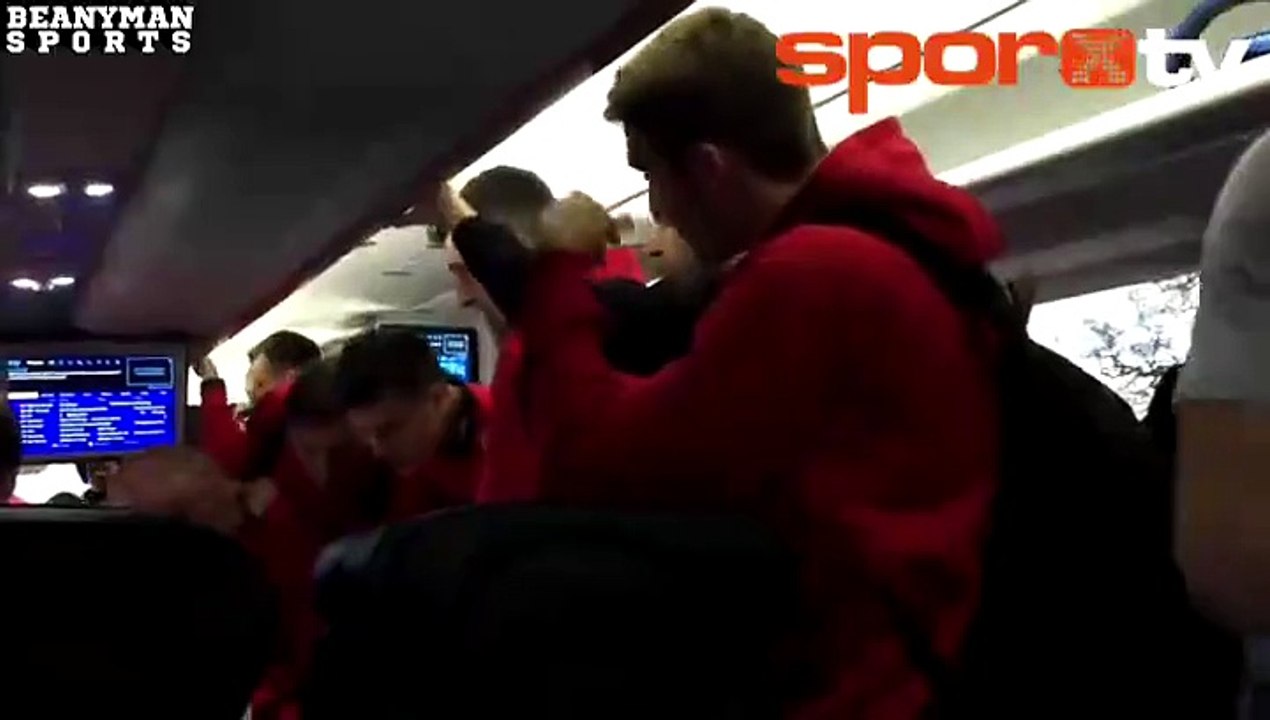 Takım otobüsünde müthiş sevinç