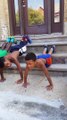 Jamaican Kid is the best Workout Trainer you need! 6 Packs!