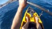 Un pecheur en Kayak attaqué par un requin en Californie