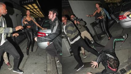 Jourdan Dunn intenta romper una pelea a las afueras de una fiesta del Fashion Week