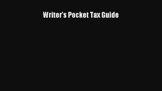 Writer's Pocket Tax Guide Online