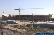 Visite du ministre des sports au chantier du stade de Baraki