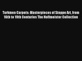 AudioBook Turkmen Carpets: Masterpieces of Steppe Art from 16th to 19th Centuries The Hoffmeister