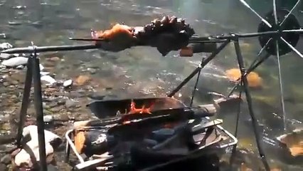 James Freije updates - Cool BBQ method beside the river