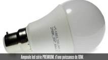 Ampoule led B22 PREMIUM, A60, 10W, 806 lm, 200°, blanc chaud