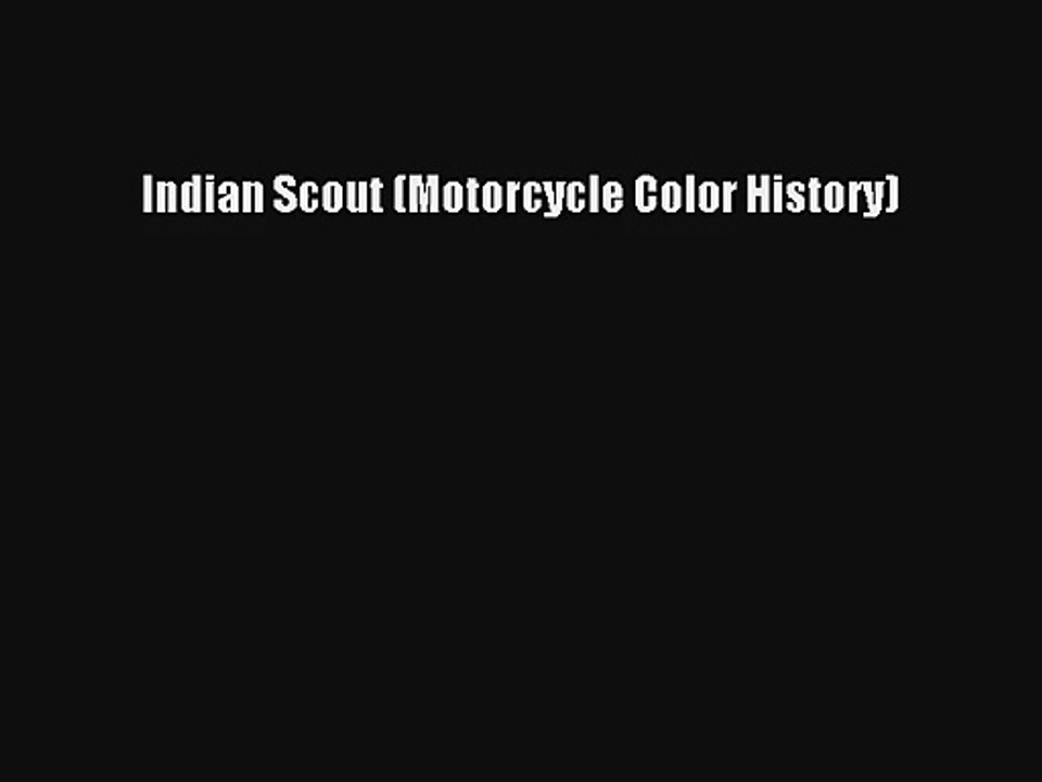 AudioBook Indian Scout (Motorcycle Color History) Download
