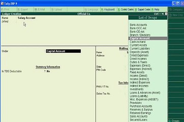 Tally.ERP 9 -  Part 4 - Ledger Accounts Creation