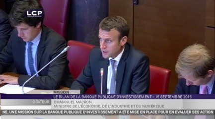 TRAVAUX ASSEMBLEE 14E LEGISLATURE : Audition d'Emmanuel Macron sur le bilan de la BPI