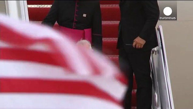 Le pape François entame sa première visite aux Etats-Unis