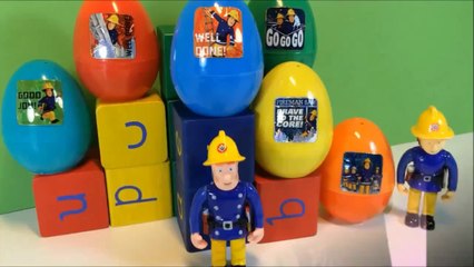 Скачать видео: surprise eggs toys - huevos sorpresa - - Uberraschung Eier - fireman sam - octonauts kids videos