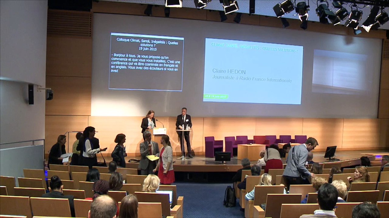 Colloque "Climat, santé, inégalités, quelles solutions ?" - 18 et 19 juin 2015