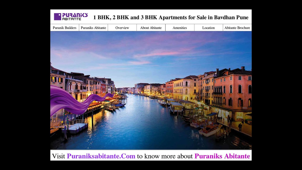 1, 2, 3 BHK Flats for Sale in Bavdhan Pune | Puraniks Abitante