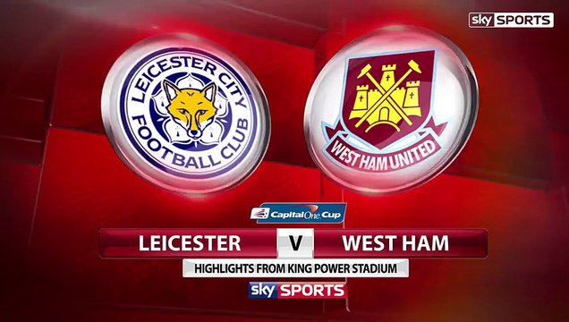 Leicester vs West Ham All Goals & Highlights 22.09.2015 (Capital One Cup)