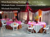 White Resin Folding Wedding Chair - Larry Hoffman