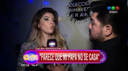 Dalma Maradona habla del casamiento de su papá