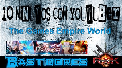 Bastidores do 10 Minutos Com Youtuber The Games Empire World