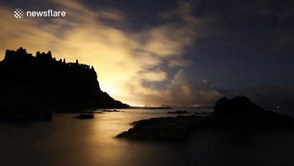 Stunning timelapse of skies over NI castle