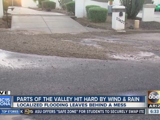 Parts of the Valley hit hard by wind and rain