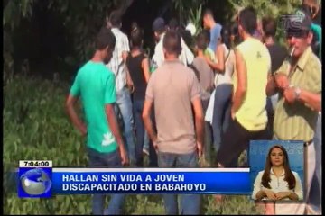Hallan sin vida a joven discapacitado en Babahoyo