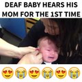 Deaf Baby Hears His Mom For The First Time. Watch His Reaction