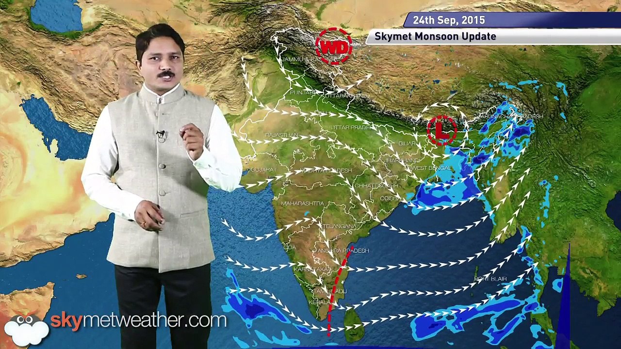 Weather Forecast for September 24, 2015 Skymet Weather-HINDI