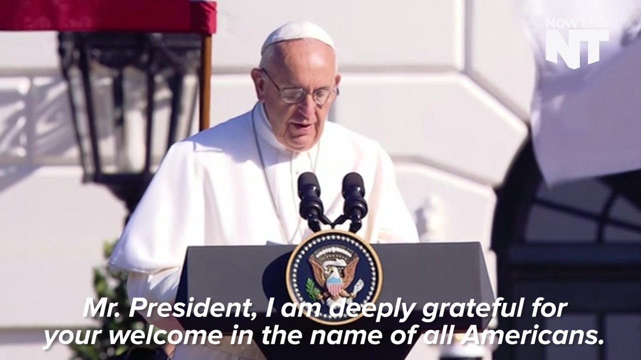 Pope Francis: "Grateful" to be in a Country Built by Immigrant Families