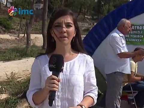 Albatros Parkı'nı korumak için direniş çadırı kuruldu