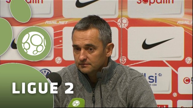 Conférence de presse AS Nancy Lorraine - AJ Auxerre (0-1) : Pablo CORREA (ASNL) - Jean-Luc VANNUCHI (AJA) - 2015/2016
