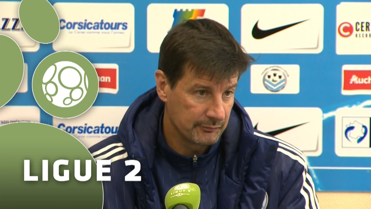 Conférence de presse Tours FC - US Créteil-Lusitanos (1-2) : Marco SIMONE (TOURS) - Thierry FROGER (USCL) - 2015/2016