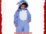 Ferrand Kigurumi Pajamas Unisex Cosplay Tierkostueme Schlafanzug f?r Kinder Blauer Stitch M