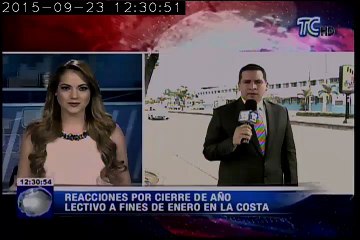 Reacciones por cierre de año lectivo a fines de enero en la costa