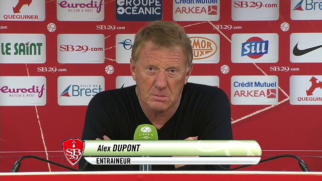 Réaction d'Alex Dupont après Stade Brestois 29 - Chamois Niortais