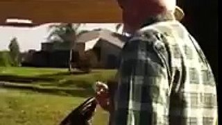 Old man confronts guys on golf course