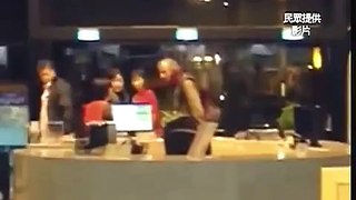 Foreigner yells at library girl and calls her racist