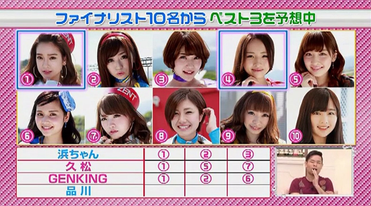 浜ちゃんが!　2015年9月23日 150923 ゲストに久松郁実、GENKINGが登場で レースクイーン人気を当てる。