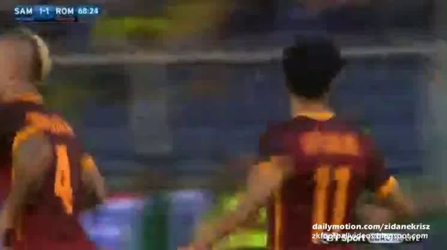 1-1 Mohamed Salah Goal | Sampdoria v. AS Roma 23.09.2015 HD