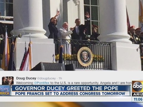 Governor Ducey greeted the pope