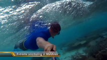 Extreme snorkeling in Maldives - SJ 4000 CAM