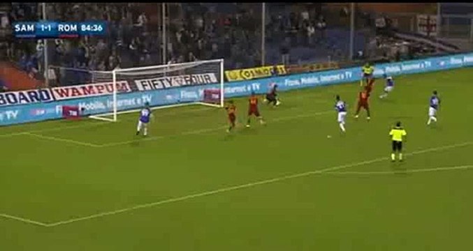 Kostas Manolas Own Goal - Sampdoria 2 - 1 AS Roma - Serie A - 23.09.2015