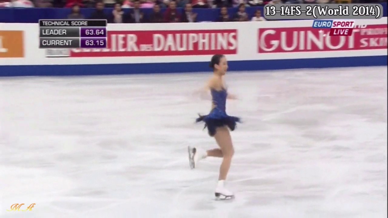 浅田真央(mao asada) Spiral、Eagle、Spin、Step、Jump（別枠で...