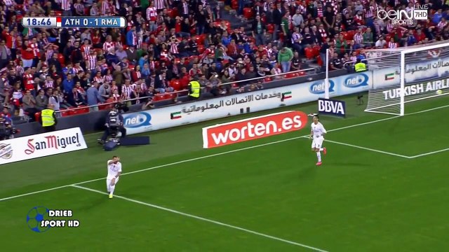 أهداف مباراة ريال مدريد واتلتيك بيلباو 2-1 - تعليق عبدالله الحربي