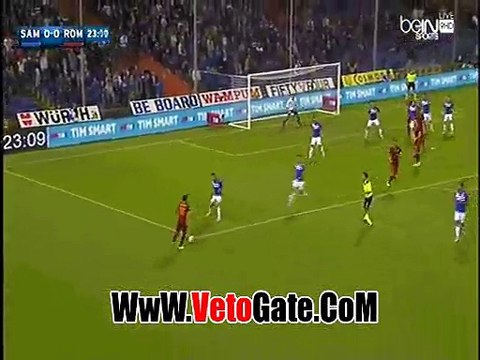 ملخص لمسات محمد صلاح بمباراه روما امام سامبدوريا