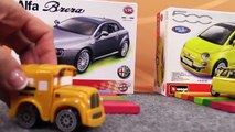 Construct an ALFA ROMEO! Bussy & Speedy's MODEL CAR ADVENTURES! Bburago Italian Toy Car Construction [Full Episode]