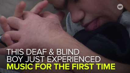 Deaf & Blind Boy Experiences Music For The First Time